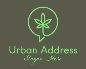 Cannabis Leaf Marijuana logo design