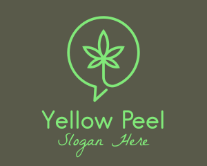 Cannabis Leaf Marijuana logo design