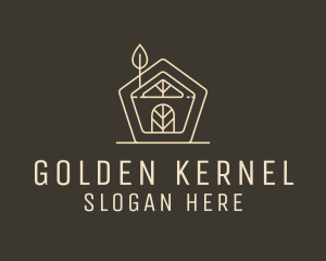 Golden Garden House logo design