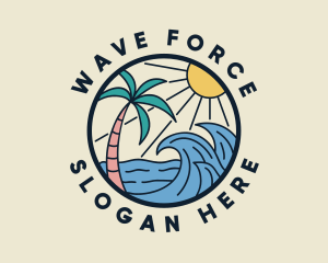 Summer Beach Wave logo