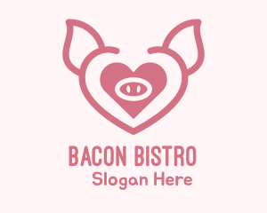 Heart Pig Face logo