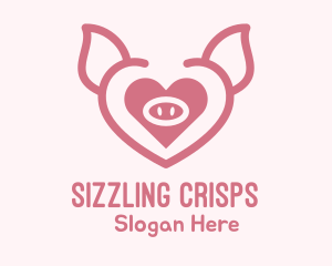 Heart Pig Face logo