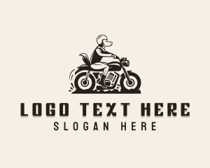 Dog Motorcycle Vehicle logo