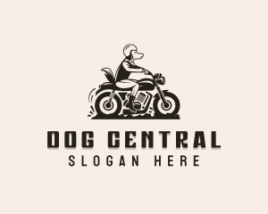 Dog Motorcycle Vehicle logo design