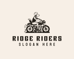 Dog Motorcycle Vehicle logo design