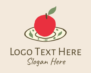 Organic Apple Plate logo