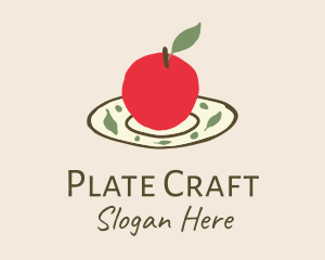 Organic Apple Plate logo