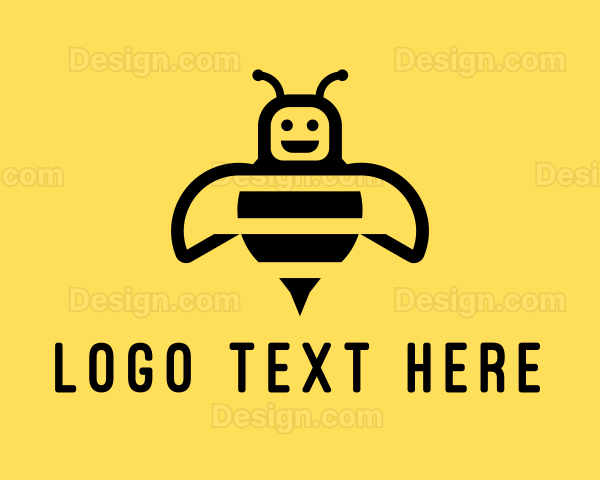 Bumblebee Bee Robot Logo