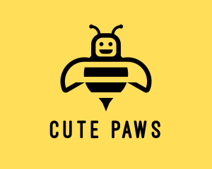 Bumblebee Bee Robot logo design