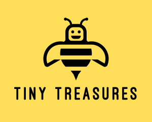 Bumblebee Bee Robot logo design