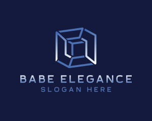 Cube Box Shape logo design