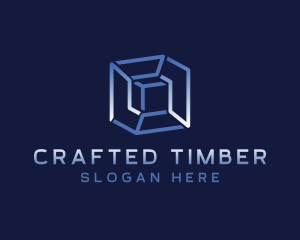 Cube Box Shape logo design