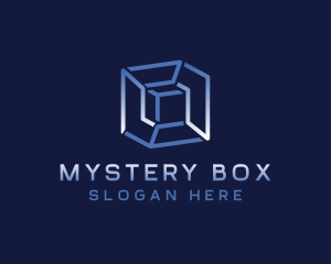 Cube Box Shape logo design