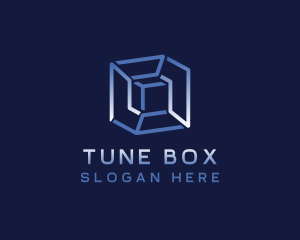 Cube Box Shape logo design