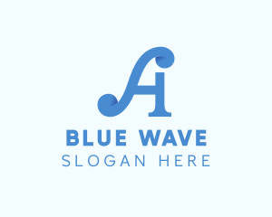 Blue Letter A logo