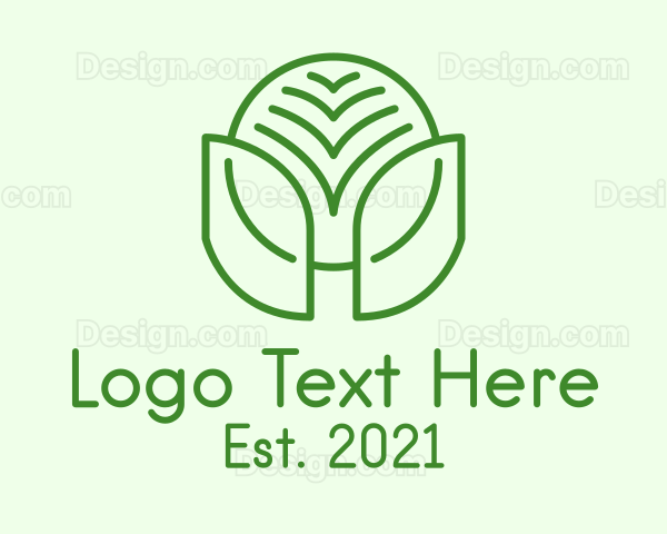 Minimalist Natural Leaf Logo