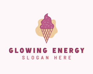 Ice Cream Gelato Cone Logo