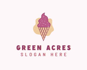 Ice Cream Gelato Cone Logo