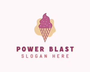 Ice Cream Gelato Cone Logo