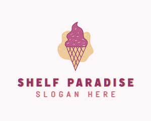 Ice Cream Gelato Cone Logo