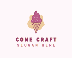 Ice Cream Gelato Cone logo