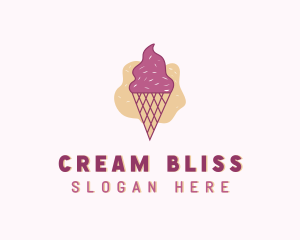 Ice Cream Gelato Cone logo design