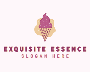 Ice Cream Gelato Cone logo