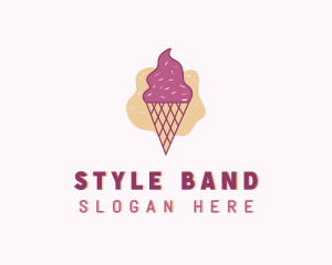 Ice Cream Gelato Cone logo