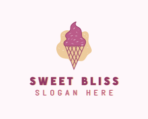 Ice Cream Gelato Cone logo