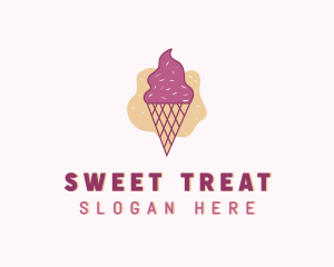 Ice Cream Gelato Cone logo design