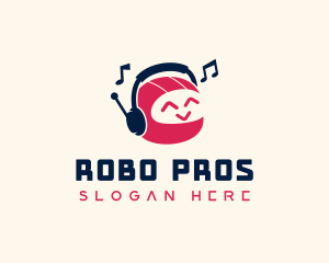 Robot Headphones Music logo