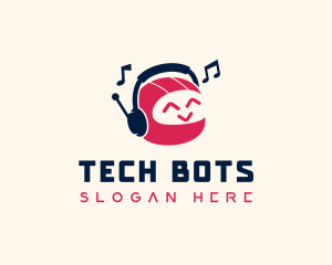 Robot Headphones Music logo