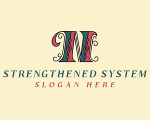 Antique Studio Letter N Logo