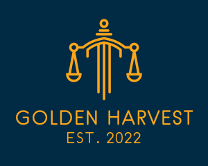 Golden Scale Law Firm logo design