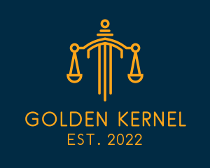 Golden Scale Law Firm logo design