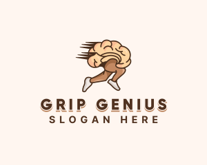 Brain Running Intelligence logo design