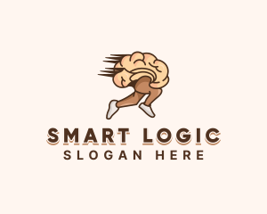 Brain Running Intelligence logo design