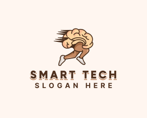 Brain Running Intelligence logo design