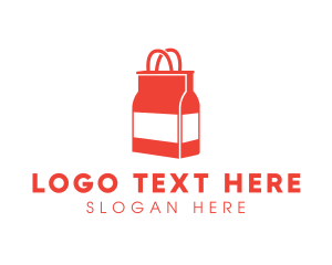 Bottle Shopping Bag Logo