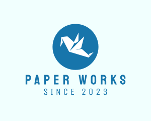 Paper Swan Origami logo design