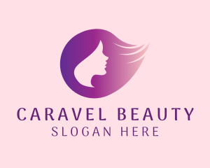 Woman Hair Beauty Salon logo design