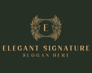 Elegant Flower Boutique logo design