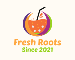 Tropical Fresh Drink logo design