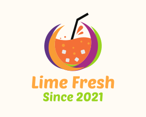 Tropical Fresh Drink logo design