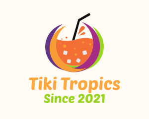 Tropical Fresh Drink logo design