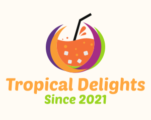 Tropical Fresh Drink logo design