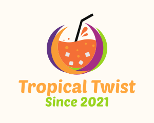 Tropical Fresh Drink logo design