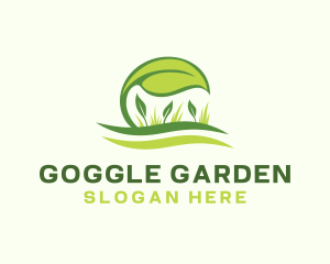 Leaf Grass Landscaping logo design