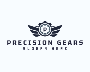 Gear Wing Mechanic logo design