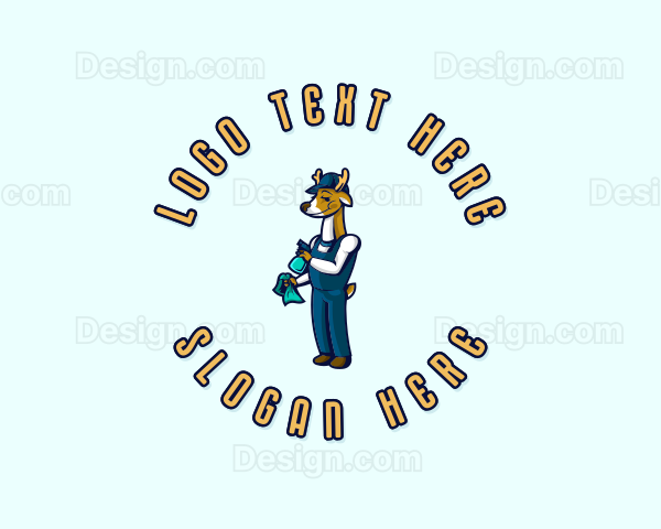 Deer Janitorial Housekeeping Logo